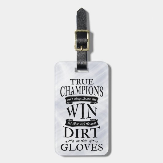 Bagagelabel Sjabloon Voetbal Goalie Quote (Voorkant verticaal)