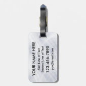 Bagagelabel Sjabloon Voetbal Goalie Quote (Achterkant verticaal)