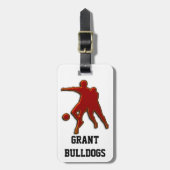 BAGAGELABEL SOCCER PLAYERS (Voorkant verticaal)