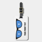 Bagagelabel Somalische Shades (Voorkant verticaal)