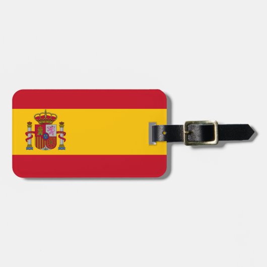 Bagagelabel Spanje-vlag (Voorkant horizontaal)