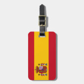 Bagagelabel Spanje-vlag (Voorkant verticaal)