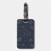  Bagagelabel stempel - Donker (Achterkant verticaal)