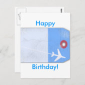 Bagagelabel stijl briefkaart (Voorkant / Achterkant)