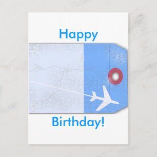 Bagagelabel stijl briefkaart