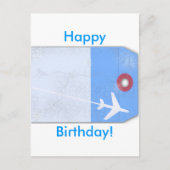 Bagagelabel stijl briefkaart (Voorkant)