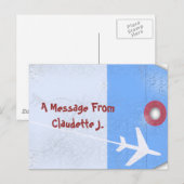 Bagagelabel stijl briefkaart (Voorkant / Achterkant)