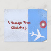 Bagagelabel stijl briefkaart (Voorkant)