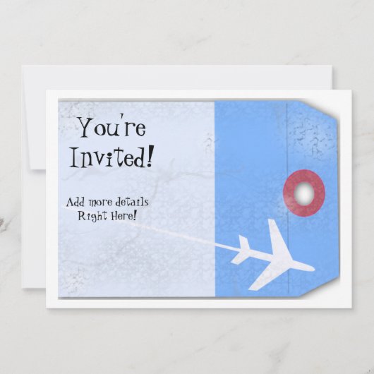 bagagelabel stijl kaart (Voorkant)