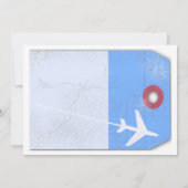 bagagelabel stijl kaart (Achterkant)