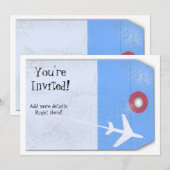 bagagelabel stijl kaart (Voorkant / Achterkant)