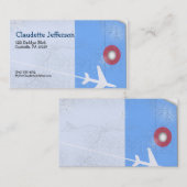 bagagelabel stijl visitekaartje (Voorkant / Achterkant)