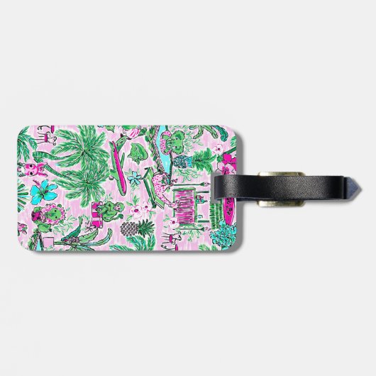 Bagagelabel - Strandthema (Achterkant horizontaal)