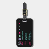 bagagelabel tachtig splash medley kunst (Voorkant verticaal)