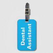Bagagelabel tandheelkundig assistent (Voorkant (verticaal))