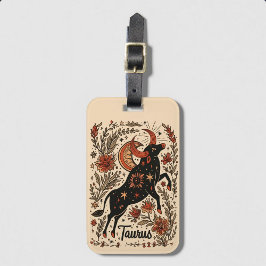 Bagagelabel Taurus Hemelse Zodiac Art