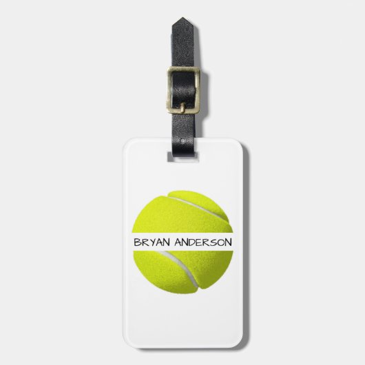 Bagagelabel Tennis Ball (Voorkant verticaal)