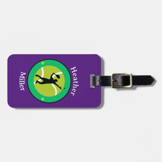 Bagagelabel - Tennisser - Gepersonaliseerd (Voorkant horizontaal)