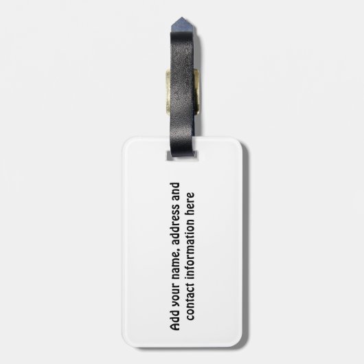 Bagagelabel Tibetan Spaniel (Parti) (Achterkant verticaal)