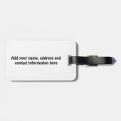 Bagagelabel Tibetan Spaniel (Parti) (Achterkant horizontaal)