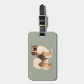 Bagagelabel Tibetan Spaniel (Sable) (Voorkant verticaal)