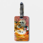 Bagagelabel Tiger (Achterkant verticaal)