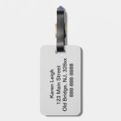 Bagagelabel Tiger (Achterkant verticaal)