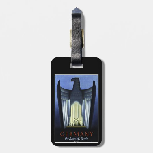Bagagelabel toerisme Duitsland (Achterkant verticaal)