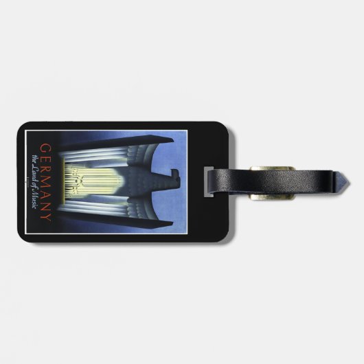 Bagagelabel toerisme Duitsland (Achterkant horizontaal)