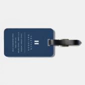 Bagagelabel Tropische bladeren (Achterkant horizontaal)