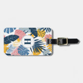 Bagagelabel Tropische bladeren (Voorkant horizontaal)