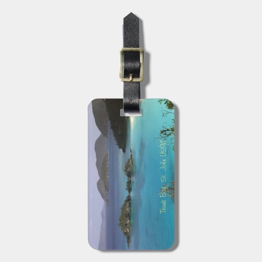 Bagagelabel U.S.V.I. (Voorkant verticaal)