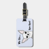 Bagagelabel uit het glimlachen van Chihuahua (Voorkant verticaal)