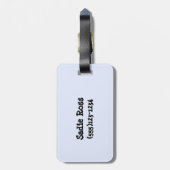 Bagagelabel uit het glimlachen van Chihuahua (Achterkant verticaal)