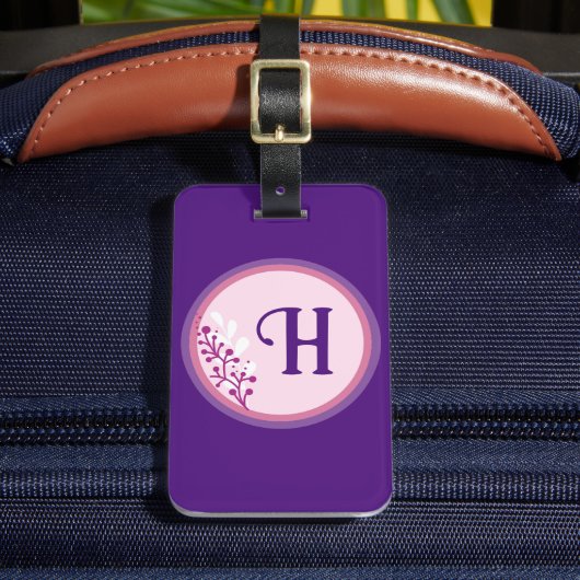 Bagagelabel - Uw initiaal toevoegen (Voorkant Insitu 2)