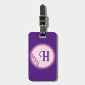 Bagagelabel - Uw initiaal toevoegen (Voorkant verticaal)