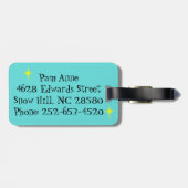 Bagagelabel van 1950 (Achterkant horizontaal)