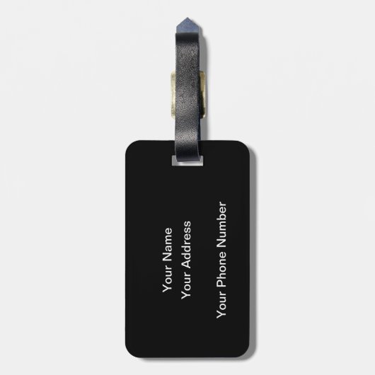 Bagagelabel van Afrikaanse olifanten (Achterkant verticaal)