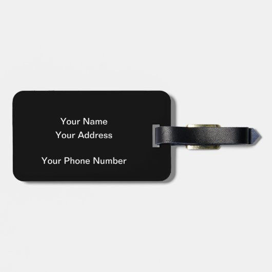 Bagagelabel van Afrikaanse olifanten (Achterkant horizontaal)