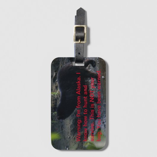 Bagagelabel van Alaska (Voorkant (verticaal))