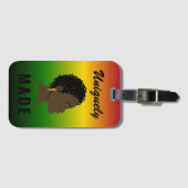 Bagagelabel van alleenstaande zwarte vrouwen (Voorkant (horizontaal))