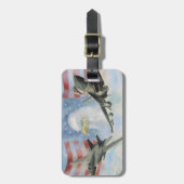 Bagagelabel van Amerikaanse militaire vliegtuigen (Voorkant verticaal)