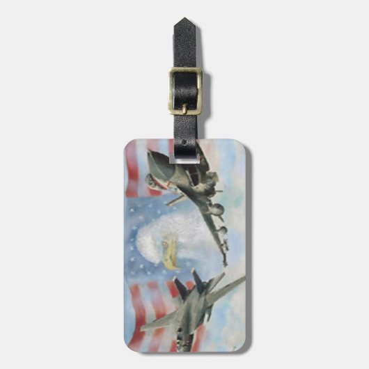 Bagagelabel van Amerikaanse militaire vliegtuigen (Voorkant verticaal)