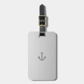 Bagagelabel van Anker met lederriem (Voorkant verticaal)