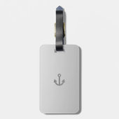 Bagagelabel van Anker met lederriem (Achterkant verticaal)