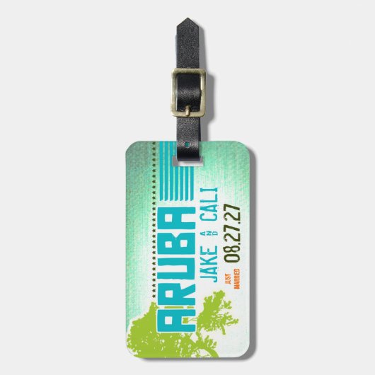 BAGAGELABEL VAN ARUBA (Voorkant verticaal)