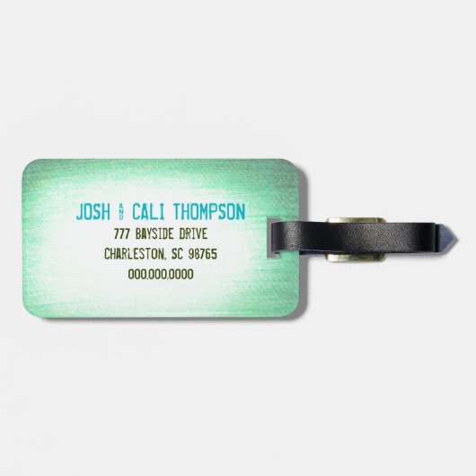 BAGAGELABEL VAN ARUBA (Achterkant horizontaal)