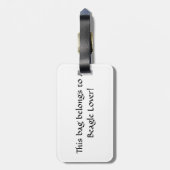 Bagagelabel van Beagle (Achterkant verticaal)