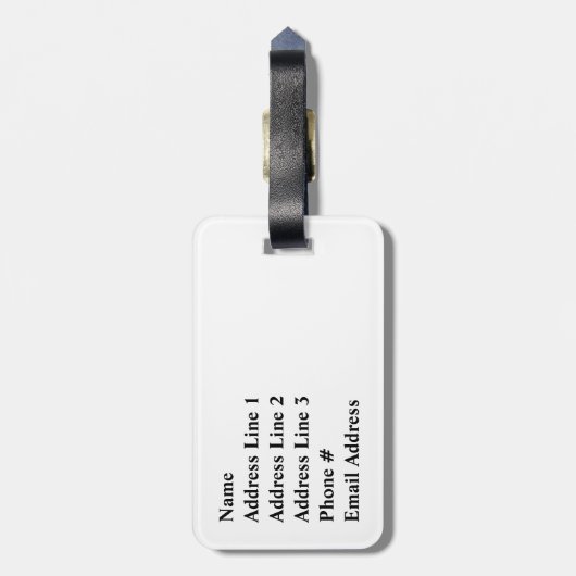 Bagagelabel van Bicycle Silhouette (Achterkant verticaal)