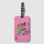 bagagelabel van boekhouders en koffieliefhebbers (Voorkant (verticaal))